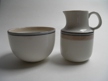 Lampi Creamer and Sugar Bowl Arabia