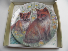 Fox Wall plate 19,5 cm Tuula Lappalainen