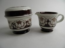 Katrilli Creamer & Sugar Bowl Arabia