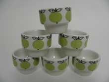Egg Cup green Apple 6 pcs Arabia SOLD OUT