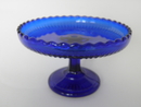 Serving Plate footed cobalt SOLD OUT