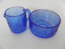 Grapponia Sugar Bowl and Creamer blue SOLD OUT