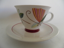 Harlekin Carneval Coffee Cup and Saucer Arabia