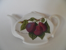 Pomona Portmeirion Teabag Plate dark Plum SOLD OUT