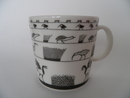 Birds Grey Mug Oiva Toikka Arabia 