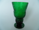 Fauna Footed Wine Glass green 