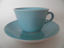 Maija Coffee Cup and Saucer turquoise  Arabia SOLD OUT