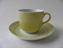 Coffee Cup and Saucer Yellow Circle Arabia SOLD OUT