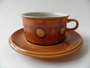 Tea Cup and Saucer lightbrown Arabia SOLD OUT