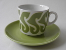 Coffee Cup and Saucer lime Arabia SOLD OUT