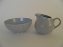 Sointu Creamer and Sugar Bowl blue Arabia SOLD OUT