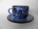 Tea Cup and Saucer blue Arabia SOLD OUT