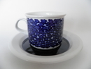 Faenza Coffee Cup and Sauzer blue Flowers SOLD OUT