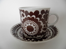 Arabia 100 Years Cup and Saucer brown SOLD OUT