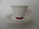 Harlekin Red Hat Coffee Cup and Saucer