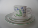 Veronica chamaedrys Coffee Cup and 2 Plates Arabia SOLD OUT