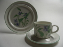 Viola tricilor Coffee Cup and 2 Plates Arabia