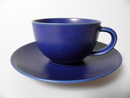 24h Tea Cup and Saucer blue matte SOLD OUT