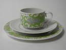 Esmeralda Coffee Cup and two Plates SOLD OUT