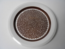 Faenza Salad Plate brown flowers Arabia SOLD OUT