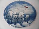 Snow Games Wall Plate Helja Liukko-Sundstrom