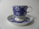 Ali Coffee Cup and Saucer blue 