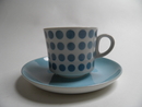 Pop Coffee Cup and Saucer light blue 