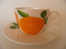 Primavera Coffee cup and Saucher orange 