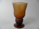 Fauna brown Footed Wineglass