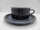Kosmos Tea Cup and Saucer blue Arabia SOLD OUT