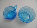 Kastehelmi Creamer and Sugar Bowl lightblue SOLD OUT