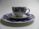 Rinki Coffee Cup and 2 Plates Arabia