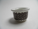 Faenza Eggcup brown Flowers SOLD OUT
