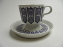 Rukinlapa Coffee Cup and Saucer blue
