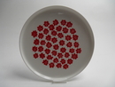 Puketti Plate red Flowers Marimekko