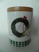 Christmas Wreath Jar Arabia