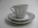 Rice Porcelain Coffee Cup & 2 Plates Arabia