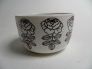 Vihkiruusu Bowl black-white Marimekko